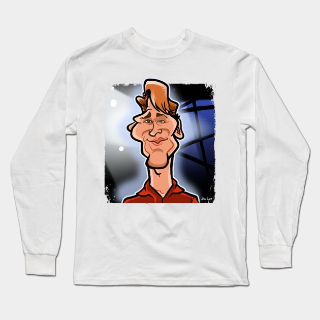 Patrick Swayze Long Sleeve T-Shirt by binarygod